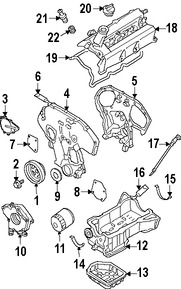 Foto de Tapn de Aceite Original para Infiniti Nissan Marca NISSAN Nmero de Parte 152551P110