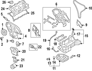 Foto de C�rter Original para Nissan Murano Nissan Quest Marca NISSAN N�mero de Parte 11110JP00B
