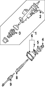 Foto de Eje de Columna de Direccin Original para Nissan Titan Nissan Armada Nissan  Infiniti QX56 Marca NISSAN Nmero de Parte 488227S000