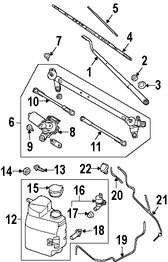 Foto de Aspa de limpiaparabrisas Original para Nissan Titan Nissan Armada Infiniti QX56 Marca NISSAN N�mero de Parte 28895ZC31A