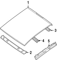 Foto de Panel de Techo Original para Nissan Titan Marca NISSAN N�mero de Parte 731007S230
