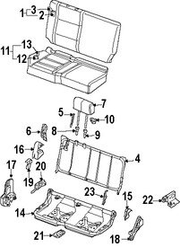 Foto de Cobertor de bisagra de asiento Original para Nissan Titan Marca NISSAN Nmero de Parte 88327ZR00B