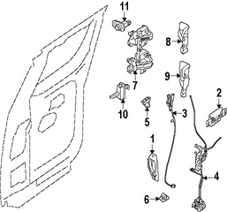 Foto de Manija interior de puerta Original para Nissan Titan Marca NISSAN N�mero de Parte 82671ZR00A