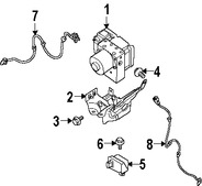 Foto de Vlvula Moduladora Frenos ABS Original para Nissan Armada Nissan Marca NISSAN Nmero de Parte 47660ZQ01B