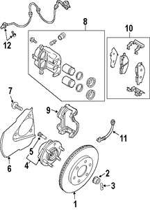 Foto de Manguera de freno hidrulico Original para Nissan Armada Nissan Titan Infiniti QX56 Marca NISSAN Nmero de Parte 46211ZV01B