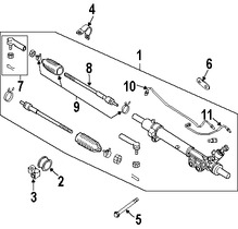 Foto de Linea de Presin Direccin Hidrulica Original para Nissan Armada Nissan  Nissan Titan Infiniti QX56 Marca NISSAN Nmero de Parte 495417S000