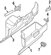 Foto de Guantera Original para Nissan Armada Nissan  Nissan Titan Marca NISSAN N�mero de Parte 685009GA0B