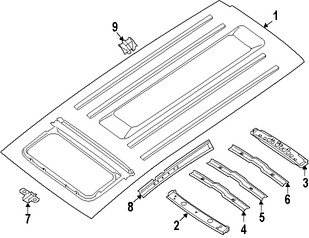 Foto de Panel de Techo Original para Nissan Armada Nissan  Infiniti QX56 Marca NISSAN N�mero de Parte 731007S031