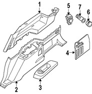 Foto de Panel / guardafango posterior lateral Original para Nissan Armada Nissan  Infiniti QX56 Marca NISSAN Nmero de Parte 849407S100