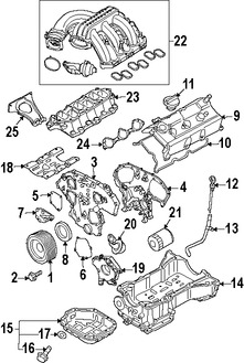 Foto de C�rter Original para Nissan Frontier Nissan Xterra Nissan Pathfinder Marca NISSAN N�mero de Parte 11110ZS00A
