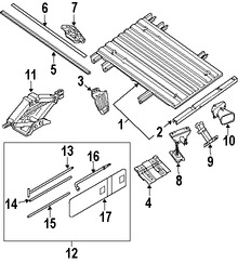 Foto de Elevador de Llanta de Repuesto Original para Nissan Frontier Nissan Pathfinder Nissan Xterra Marca NISSAN Nmero de Parte 57210EA000