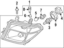 Foto de Faro Original para Nissan Pathfinder Nissan Frontier Marca NISSAN N�mero de Parte 26010EA525