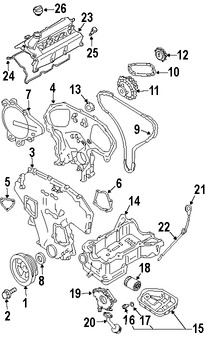 Foto de Engranaje de Arbol de Levas Original para Nissan Infiniti Marca NISSAN Nmero de Parte 130217Y000