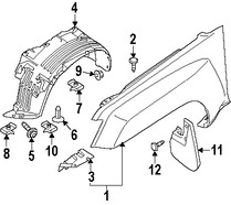 Foto de Guardafango Original para Nissan Xterra Marca NISSAN N�mero de Parte FCA00ZL0EA