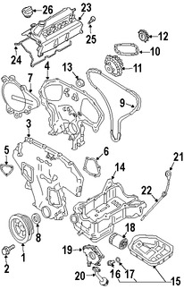 Foto de C�rter Original para Nissan Xterra Nissan Pathfinder Nissan Frontier Marca NISSAN N�mero de Parte 11110EA20A