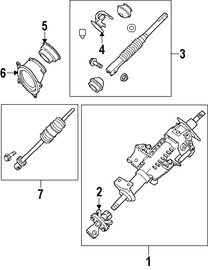 Foto de Card�n de Eje de Columna Direcci�n Original para Nissan Xterra Nissan Pathfinder Nissan Frontier Marca NISSAN N�mero de Parte 48080EA00A