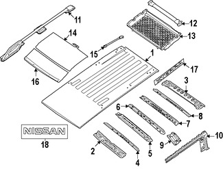 Foto de Panel de Techo Original para Nissan Xterra Marca NISSAN N�mero de Parte 73112EA030