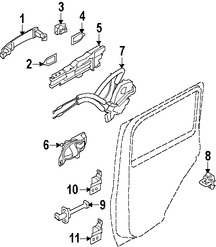 Foto de Cubierta de la manija exterior de la puerta  Original para Nissan Cube 2009 2010 2011 2012 2013 2014 Marca NISSAN Nmero de Parte 826441FA7A