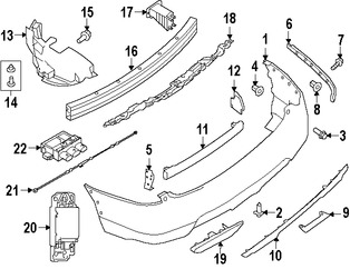 Foto de Extensin del parachoques Original para Nissan Rogue 2017 2014 2015 2016 Marca NISSAN Nmero de Parte 748A34BA1A