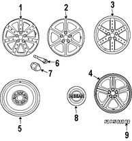 Foto de Ruedas Original para Infiniti Nissan Marca NISSAN Nmero de Parte 403001BT7A