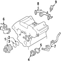 Foto de Empacadura de la bomba de agua del motor Original para Infiniti Nissan Marca NISSAN Nmero de Parte 21049JK20A