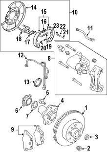 Foto de Rotor del Disco de freno Original para Infiniti Nissan Marca NISSAN Nmero de Parte 43206EG000