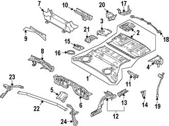 Foto de Travesano Plataforma de Piso Original para Infiniti G37 Infiniti Q60 Nissan 370Z Marca NISSAN Nmero de Parte 75650JJ50A