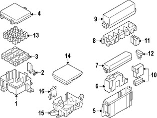 Foto de Caja de Fusibles Original para Nissan Infiniti Marca NISSAN Nmero de Parte 2438351E00