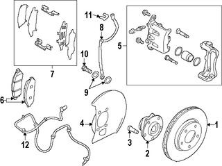 Foto de Lnea hidrulica de Freno Original para Nissan Leaf Marca NISSAN Nmero de Parte 462113NA1A