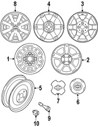 Foto de Tuerca de la Rueda Original para Nissan Sentra Nissan Titan Nissan Xterra Nissan Quest Nissan Frontier Nissan Altima Marca NISSAN Nmero de Parte 40224ZP53B