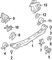 Foto de Soporte de Montura del motor Original para Nissan Sentra 2004 2005 2006 2002 2003 Marca NISSAN Nmero de Parte 11274AU400