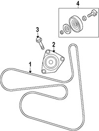 Foto de Conjunto de Tensor de correa Original para Nissan Sentra Nissan Versa Nissan Marca NISSAN N�mero de Parte 11955ET00A