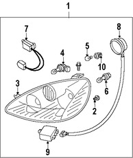 Foto de Faro Original para Nissan Altima 2005 2006 Marca NISSAN N�mero de Parte 26010ZB925