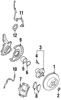 Foto de Maza de la Rueda Original para Infiniti I30 Infiniti I35 Nissan Altima Nissan Maxima Marca NISSAN Nmero de Parte 402022Y010