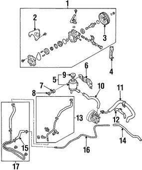 Foto de Polea de Bomba de Direccin Original para Nissan Altima Nissan Murano Nissan Quest Nissan Maxima Infiniti I30 Infiniti I35 Marca NISSAN Nmero de Parte 49132AD100