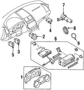 Foto de Interruptor Liberador de Bal Original para Infiniti Nissan Marca NISSAN Nmero de Parte 25380F6610