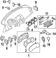 Foto de Interruptor Liberador de Bal Original para Nissan Altima 2005 2006 Marca NISSAN Nmero de Parte 253808J015