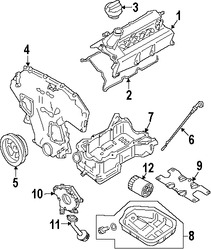 Foto de C�rter Original para Nissan Altima Nissan Murano Nissan Quest Marca NISSAN N�mero de Parte 11110JA10B