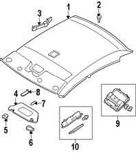 Foto de Parasol / Visera Original para Nissan Altima 2007 2008 Marca NISSAN Nmero de Parte 96400JA20A