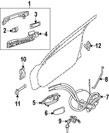Foto de Bisagra de puerta Original para Nissan Infiniti Marca NISSAN N�mero de Parte 804015AA0B