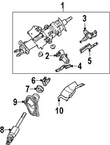 Foto de Card�n de Eje de Columna Direcci�n Original para Nissan Maxima Infiniti Q45 Infiniti M45 Marca NISSAN N�mero de Parte 48070AR20A