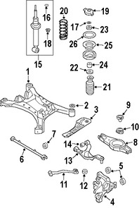 Foto de Buje del Muon de Suspensin Original para Infiniti Q45 Nissan Maxima Marca NISSAN Nmero de Parte 55157AR000