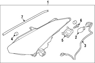 Foto de Arnes de Cableado de Faro Original para Nissan GT-R 2014 2015 2016 2017 Marca NISSAN Nmero de Parte 2603862B1A