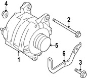 Foto de Alternador Original para Nissan GT-R Marca NISSAN Remanufacturado Nmero de Parte 23100JF01A