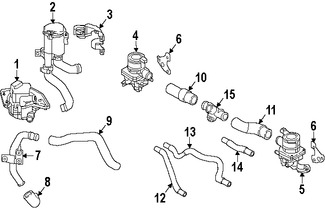 Foto de Manguera de Bomba de Aire Original para Nissan GT-R Marca NISSAN Nmero de Parte 14875JF03A