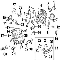 Foto de Interruptor de Calefacci�n del Asiento Original para Nissan GT-R Marca NISSAN N�mero de Parte 87066KC12A