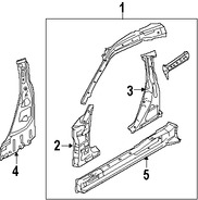 Foto de Estribo Original para Nissan GT-R Marca NISSAN N�mero de Parte 76424JF00A