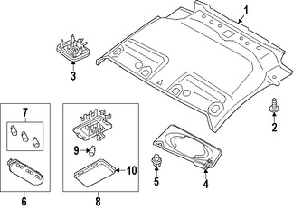 Foto de Luz de mapa Original para Nissan  2015 2016 2017 Nissan Cube 2014 Marca NISSAN Nmero de Parte 264303ZA1A