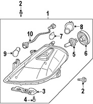 Foto de Bombilla de luz de estacionamiento / cruce Original para Nissan Versa Marca NISSAN Nmero de Parte 262619B90C