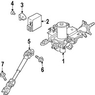 Foto de Eje de Columna de Direccin Original para Nissan Versa Marca NISSAN Nmero de Parte 480809EC0A